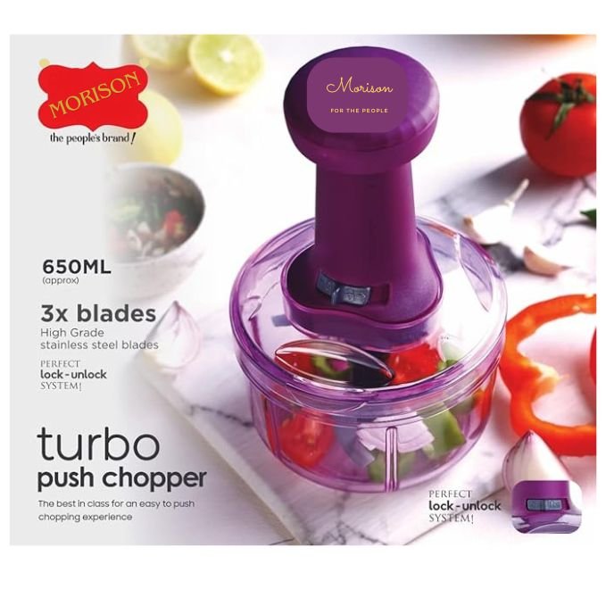 650ml Push Chopper - Compact Vegetable Chopper for Quick and Easy Food Preparation