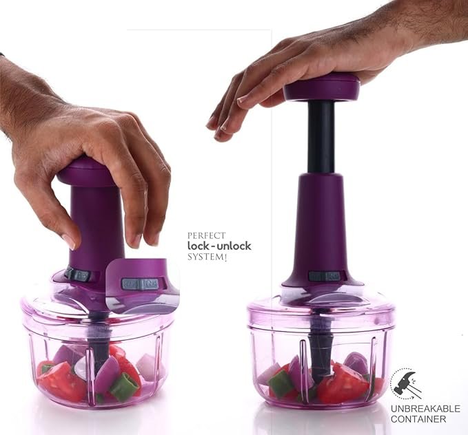 650ml Push Chopper - Compact Vegetable Chopper for Quick and Easy Food Preparation