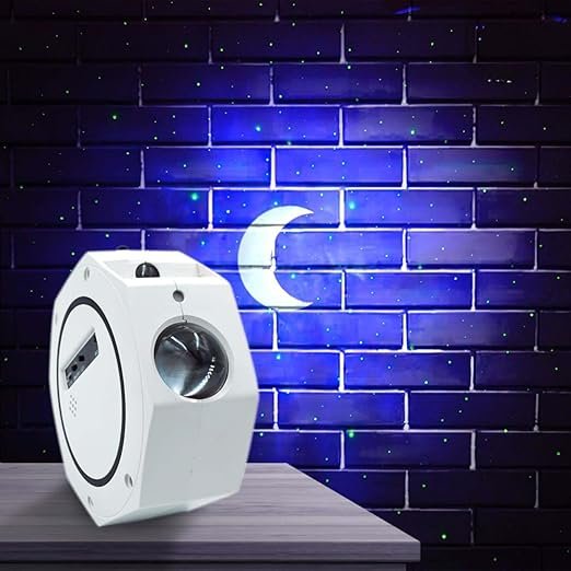 Octagon Projector ? LED Ambient Light Galaxy Star Projector with Remote Control & Rotating Light Modes, Night Light for Bedroom, Kids, and Home Decor