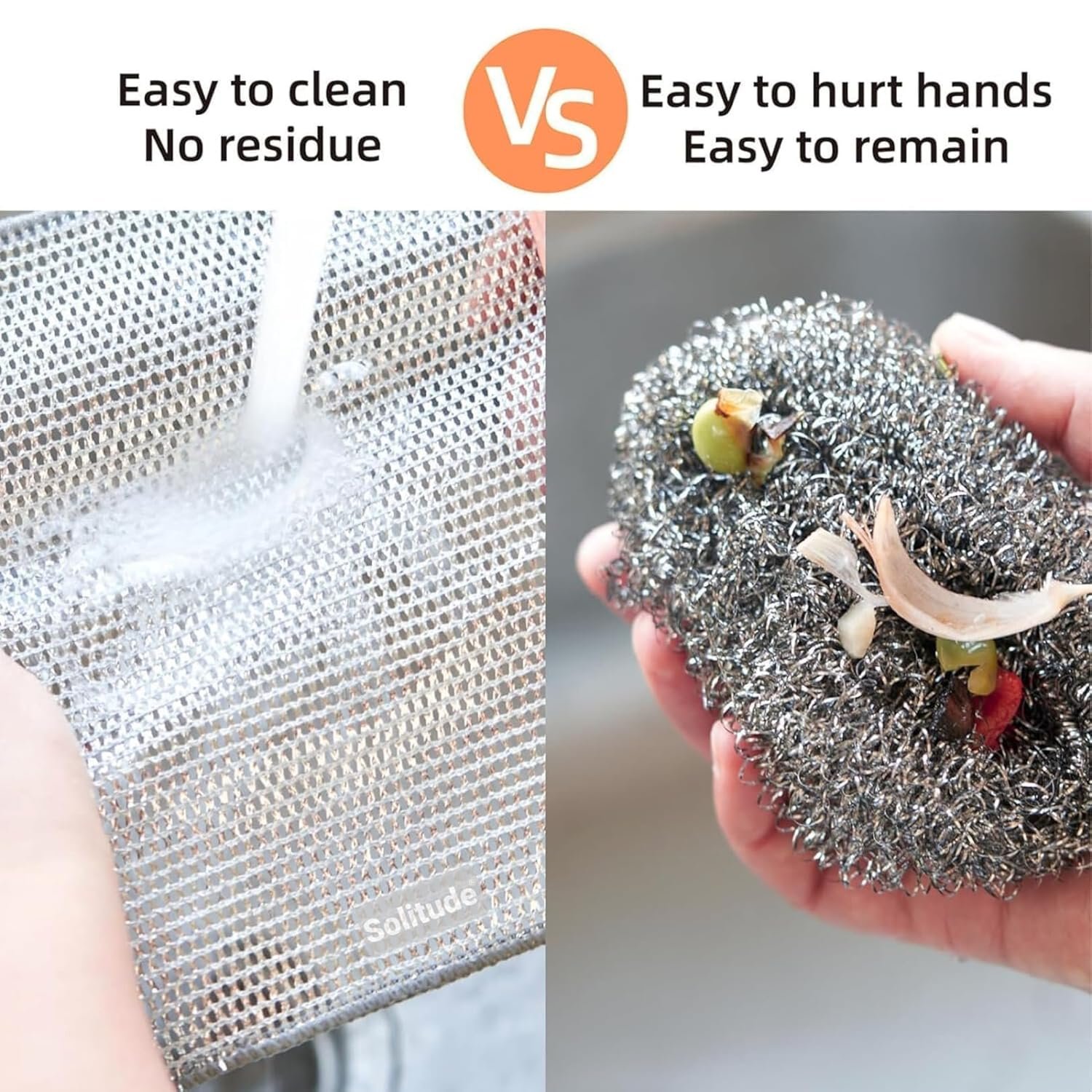 Steel Wire Dish Cloth 25-Pack – Heavy-Duty Scrubbing Cloths for Tough Cleaning, Rust-Resistant Metal Mesh Scrubbers for Pots, Pans, Dishes & Kitchen Use